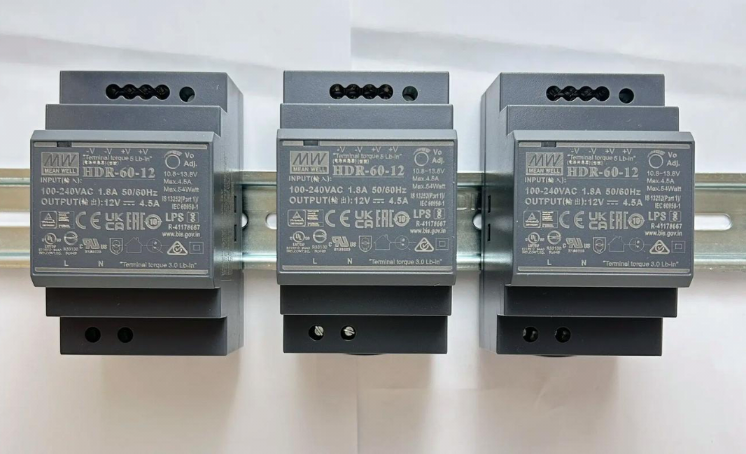 DIN-rail DC power and protection components