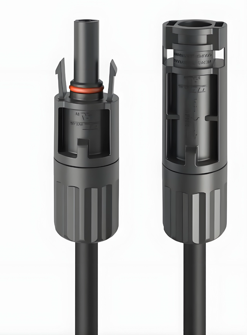 PV connector pair for solar power systems